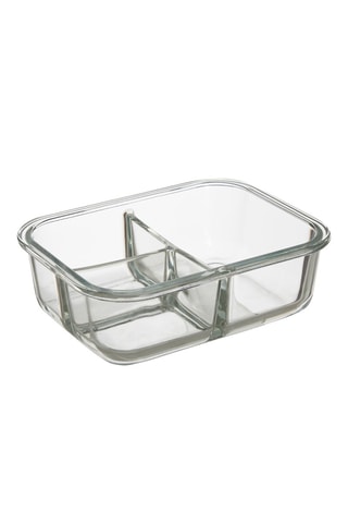 Caixa de conservação em vidro borossilicato, plástico sem BPA e silicone - 15 x 20 cm