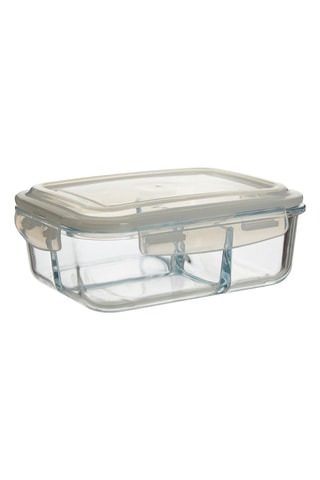 Caixa de conservação em vidro borossilicato, plástico sem BPA e silicone - 17 x 23 cm