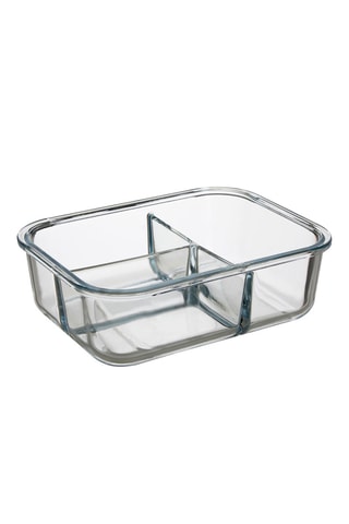 Caixa de conservação em vidro borossilicato, plástico sem BPA e silicone - 17 x 23 cm