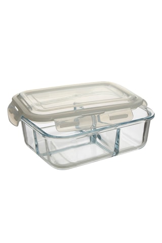 Caixa de conservação em vidro borossilicato, plástico sem BPA e silicone - 17 x 23 cm