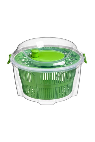 Escorredor de salada 4.4 l Transparente e verde