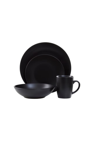 Serviço em porcelana 16 peças - Preto