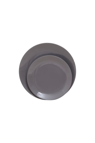 Serviço em porcelana 16 peças - Cinzento-escuro