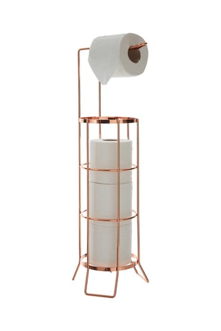 Suporte para papel higiénico Dourado-rosa