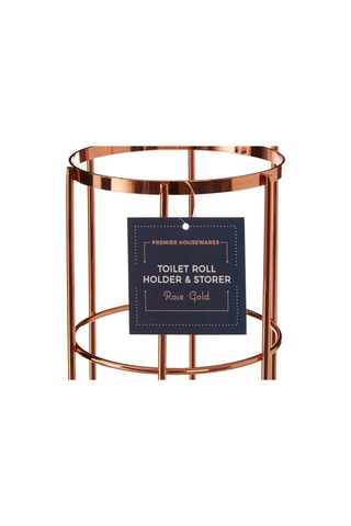 Suporte para papel higiénico Dourado-rosa