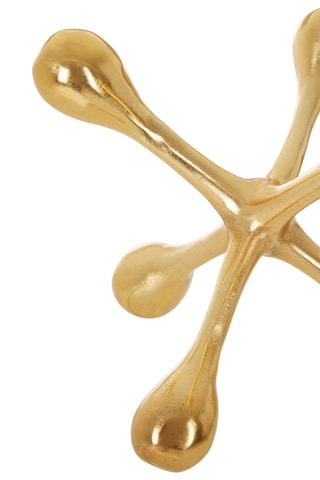 Escultura Prato ­- 16 x 15 x 16 cm - Dourado