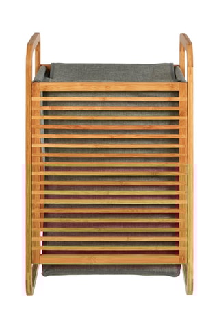 Cesto da roupa Carrick Cinzento e natural - 35 x 40 x 60 cm