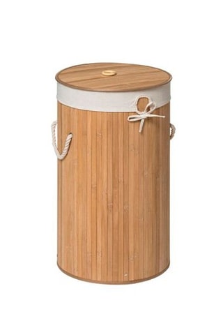 Cesta para roupa de bambu Natural - 58 l