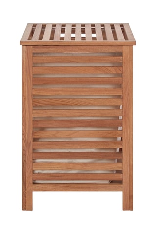 Cesto da roupa em nogueira Natural - 45 x 45 x 65 cm