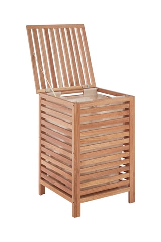 Cesto da roupa em nogueira Natural - 45 x 45 x 65 cm