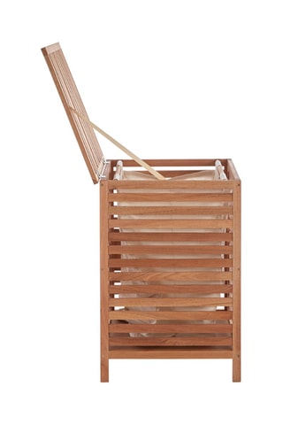 Cesto da roupa em nogueira Natural - 45 x 45 x 65 cm