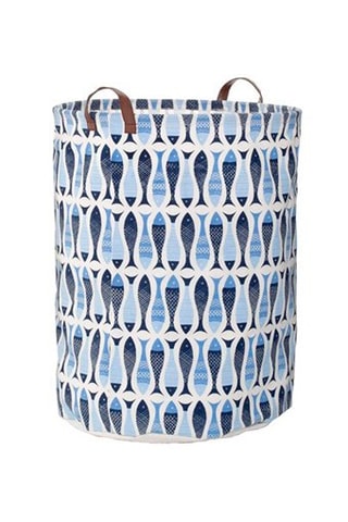 Cesto para roupa Azul - 54 l