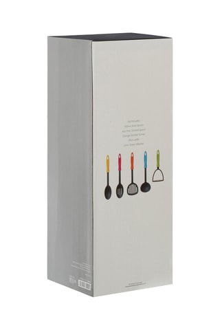 Suporte e 5 utensílios de cozinha