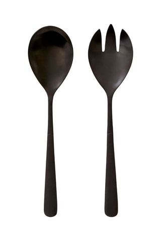 Utensílios para salada em aço inoxidável Moderne Retro
