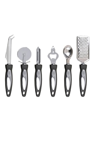 Conjunto de utensílios de cozinha em aço inoxidável - 12 peças