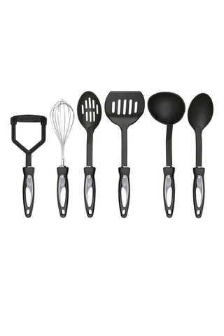 Conjunto de utensílios de cozinha em aço inoxidável - 12 peças
