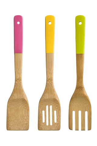 Set 5 utensílios bambu