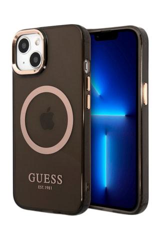 Case Guess Gold Outline - iPhone 14 - MagSafe
