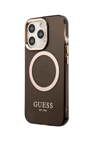 Case Guess Gold Outline - iPhone 14 Pro Max - MagSafe