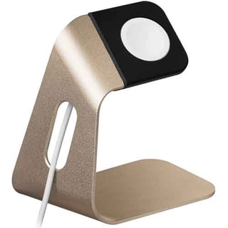 Oplaadstation Apple Watch - Goudkleurig Roestvrij Staal