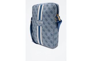 Schoudertas Guess - Wit, blauw en roze