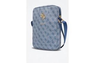 Schoudertas Guess - Blauw en goudkleurig