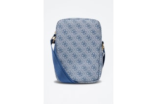Schoudertas Guess - Blauw en goudkleurig