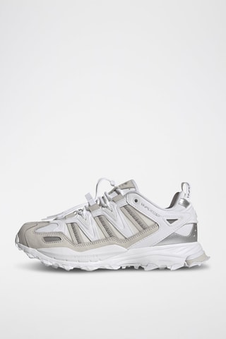 Sneakers en nubuck Hyperturf - Blanc et argenté