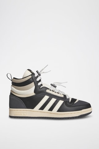 Chaussures montantes de basketball en cuir Top Ten LP - Noir