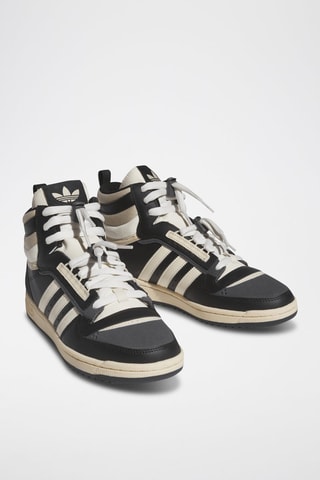 Chaussures montantes de basketball en cuir Top Ten LP - Noir
