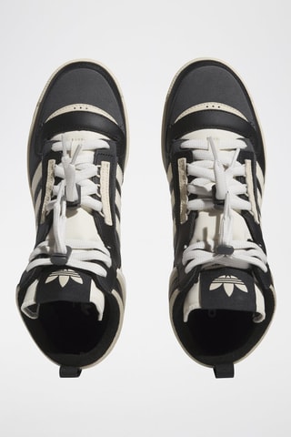 Chaussures montantes de basketball en cuir Top Ten LP - Noir