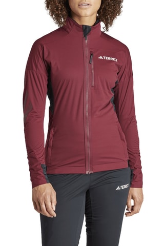Veste de ski de fond Softshell Terrex Xperior - Bordeaux