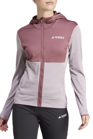 Veste de randonnée de hiking à capuche Terrex Xperior - Marron