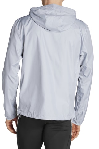 Veste de running à capuche Own The Run Base - Argenté