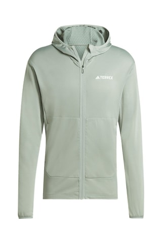 Veste de randonnée polaire de randonnée à capuche XPR LT - Vert d’eau