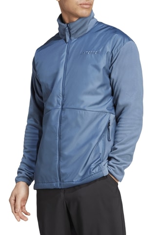 Veste de randonnée polaire de randonnée MT Windfl - Bleu