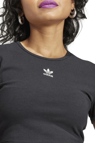 Crop Top Trefoil Essentials - Noir