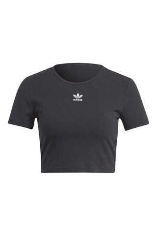 Crop Top Trefoil Essentials - Noir