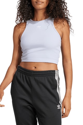 Crop top RIB - Ciel