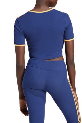 Crop top RIB SS FZ - Bleu marine