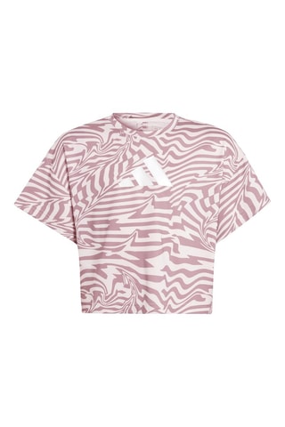T-shirt d’entraînement Icons - Rose et blanc