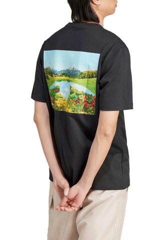 T-shirt en coton biologique Graphic Tee - Noir