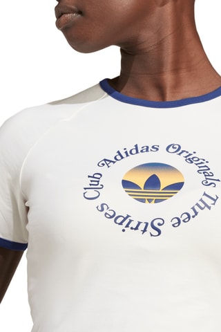 T-shirt cropped GFX Baby - Blanc