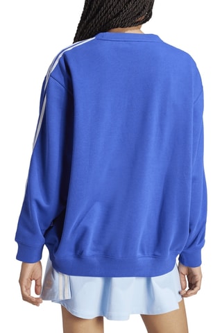 Sweat oversize 3 S Crew OS - Bleu roi