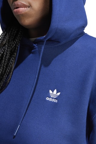 Sweat à capuche oversize Trefoil - Bleu
