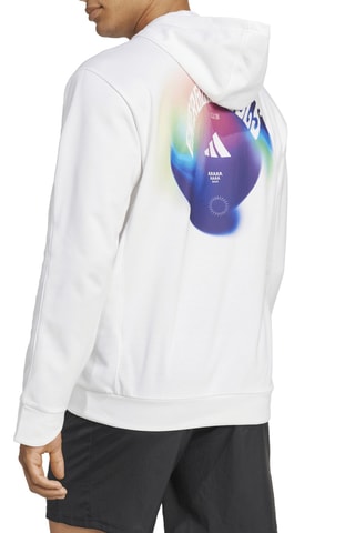 Sweat de yoga à capuche Puremotion - Blanc