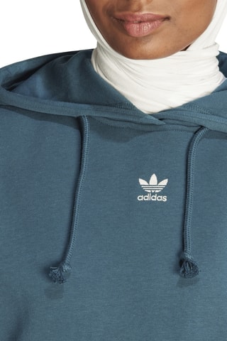 Sweat à capuche Trefoil Essentials - Bleu canard