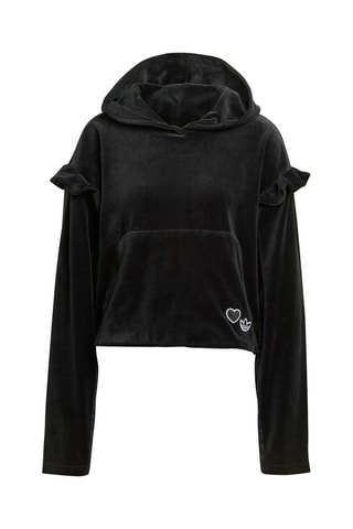 Sweat en velours - Noir