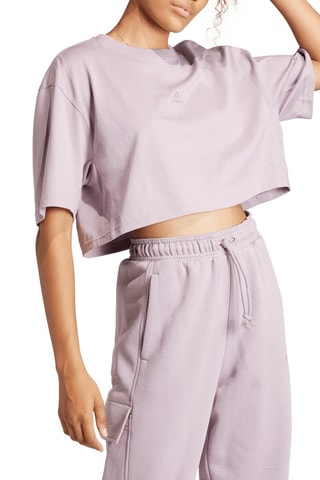 T-shirt cropped ALL SZN - Mauve