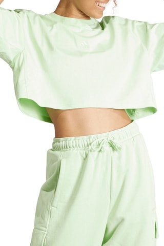 T-shirt cropped - Vert clair